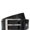 Hugo Boss Belts-Italian-leather belt with contrast stitching-boss near me 4