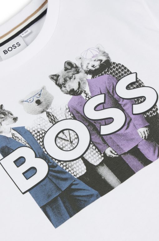 Hugo Boss-Kids' long-sleeved T-shirt with new-season artwork-hugo boss near me - Image 2