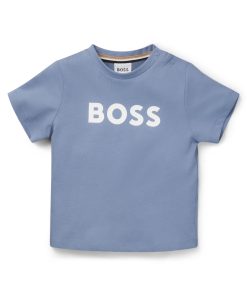 Hugo Boss-Kids’ T-shirt in cotton with logo print-hugo boss sale