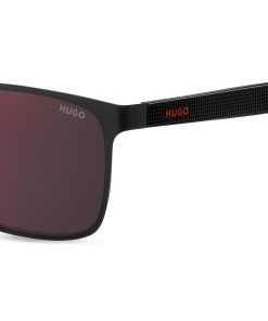 Hugo Boss Eyewear-Black-steel sunglasses with textured temples-hugo boss near me 2