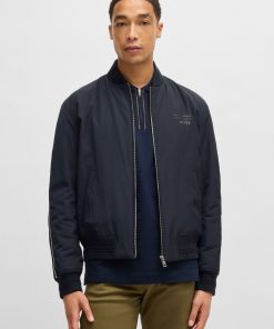 Hugo Boss Jackets and Coats-Porsche x BOSS canvas jacket with stripe trims-hugo boss store