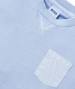 Hugo Boss-Kids’ T-shirt in faded-effect cotton with embroidered logo-boss hugo 2