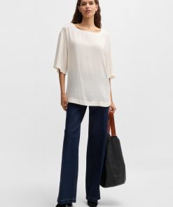 Hugo Boss Blouses-Relaxed-fit blouse with contrast stitching-hugo by hugo boss 2