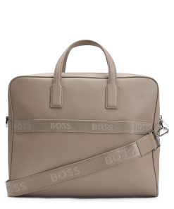 Hugo Boss Bags-Structured document case with logo lettering-hugo boss near me 2