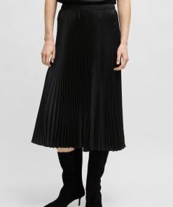 Hugo Boss Skirts-Plissé skirt with micro print-hugo boss outlet