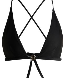 Hugo Boss-Triangle bikini top with Double B monogram-hugo boss near me