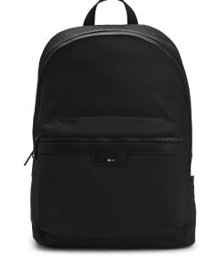 Hugo Boss Bags-Structured backpack with signature trims-boss store