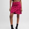 Hugo Boss Skirts-Extra-slim-fit pencil skirt with pleat details-boss near me 3