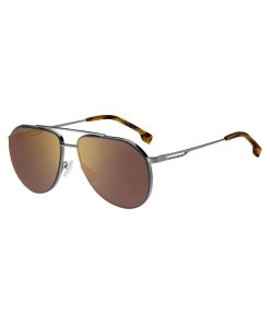 Hugo Boss Eyewear-Fork-temple sunglasses with Havana end tips-boss store near me