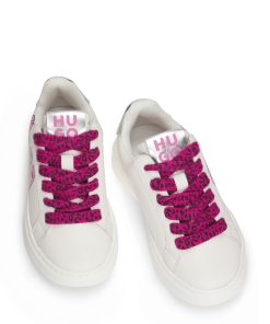 Hugo Boss-Kids’ trainers in leather with metallic faux-leather trims-boss store near me 2