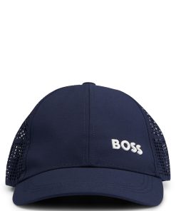 Hugo Boss-Kids’ cap with logo and laser-cut details-boss store near me