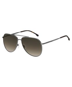 Hugo Boss Eyewear-Silver-tone sunglasses with Havana-acetate end-tips-hugoboss