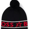 Hugo Boss-BOSS x Perfect Moment wool beanie hat with logo intarsia-hugo boss store near me 4