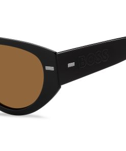 Hugo Boss-Black bio-acetate sunglasses with lasered-logo temples-hugo boss outlet 2