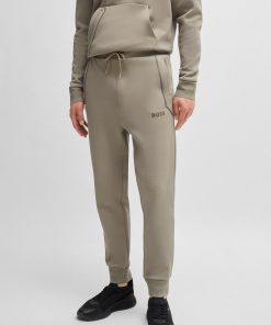 Hugo Boss Sweatshirts and Jogging Pants-Tracksuit bottoms with mirror-effect logo-boss near me