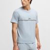 Hugo Boss Underwear-Ottoman-jersey pajama T-shirt with embroidered logo-hugo boss sale 4