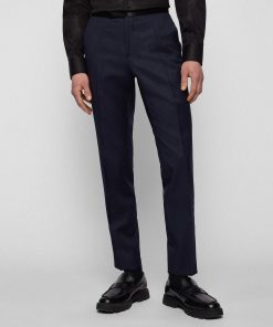 Hugo Boss Pants-Tuxedo trousers in virgin-wool serge-hugo