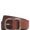 Hugo Boss Belts-Italian-made leather belt with engraved-logo buckle-boss near me 4