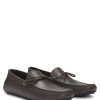 Hugo Boss Casual Shoes-Grained-leather moccasins with driver sole-hugo 3