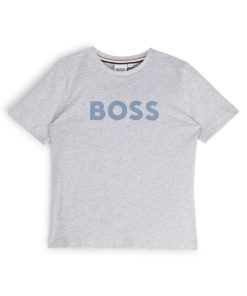 Hugo Boss-Kids’ regular-fit T-shirt in cotton with logo print-hugo