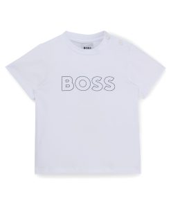 Hugo Boss-Kids’ T-shirt in cotton jersey with embossed logo print-hugo