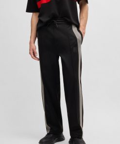 Hugo Boss HUGO x RB-HUGO x RB oversize-fit trousers with tape and signature bull icon-boss outlet