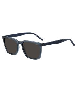 Hugo Boss Eyewear-Blue sunglasses with textured temples-hugo boss near me