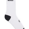 Hugo Boss Socks- Regular-length socks in a mercerised-cotton blend-hugo boss store near me 3