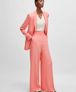 Hugo Boss Pants-High-waisted relaxed-fit trousers with wide leg-hugo by hugo boss 2