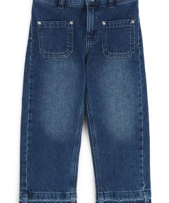 Hugo Boss-Kids’ relaxed-fit jeans in blue stretch denim-hugo boss store