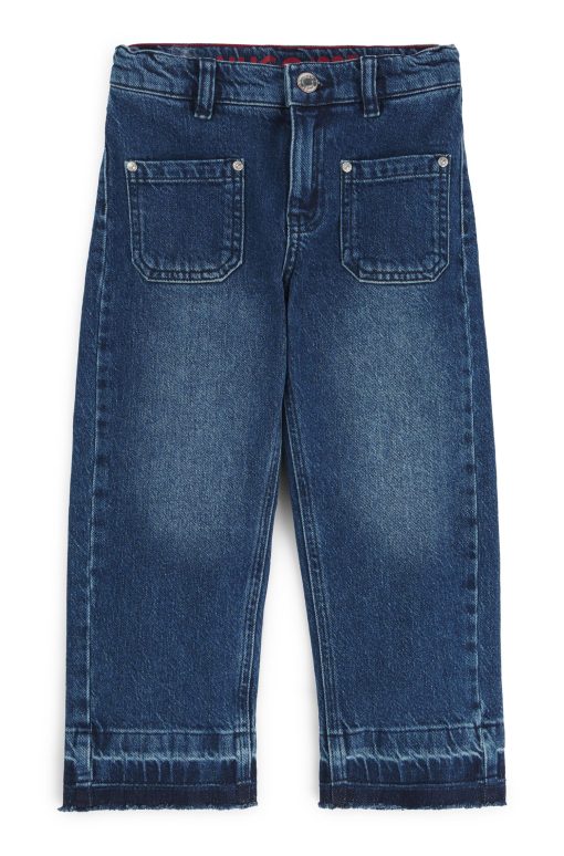 Hugo Boss-Kids' relaxed-fit jeans in blue stretch denim-hugo boss store