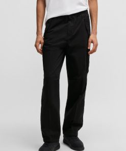 Hugo Boss Pants-Baggy-fit cargo trousers in ripstop cotton-hugo boss near me