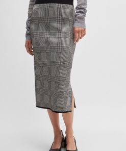 Hugo Boss Skirts-Tube skirt in knitted jacquard-hugoboss