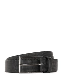 Hugo Boss Belts-Printed belt in Italian leather with logo buckle-hugo boss store