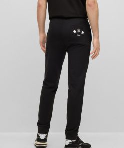 Hugo Boss Sweatshirts and Jogging Pants-BOSS x NFL cotton-terry tracksuit bottoms with collaborative branding-boss store near me 2