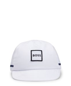 Hugo Boss-Baby cap in cotton with logo label-boss hugo