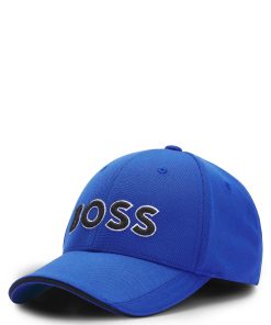 Hugo Boss-Knitted-piqué six-panel cap with embroidered logo-boss store near me