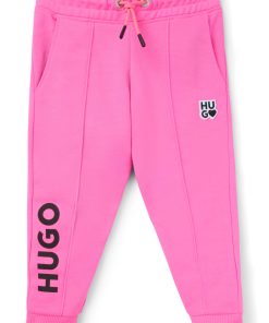 Hugo Boss-Kids’ fleece tracksuit bottoms with logo details-hugo boss outlet