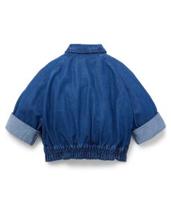 Hugo Boss-Kids’ denim jacket with logo detail-hugo boss store near me 2