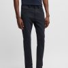 Hugo Boss Pants-Slim-fit jeans in black stretch denim-hugo boss sale 3