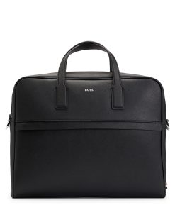 Hugo Boss Bags-Structured document case with logo lettering-hugo by hugo boss