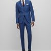 Hugo Boss Suits-Modern-fit suit in performance-stretch cloth-hugo 3