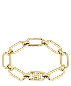 Hugo Boss Jewelry-Gold-tone bracelet with Double B monogram-hugoboss 2