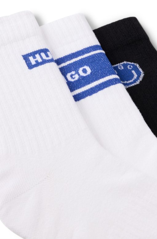 Hugo Boss Socks-Three-pack of short-length socks-hugo boss outlet - Image 2