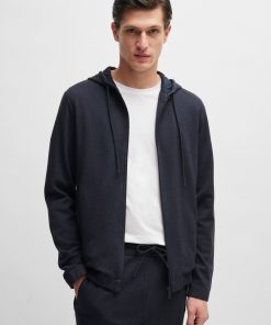 Hugo Boss Tracksuits-Zip-up regular-fit hoodie in performance fabric-boss outlet