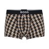 Hugo Boss Underwear-Two-pack of stretch-cotton trunks with metallic branding-boss near me 3