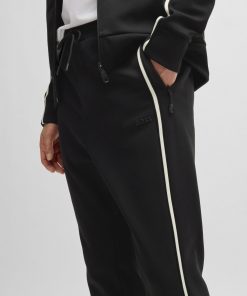 Hugo Boss Sweatshirts and Jogging Pants-Tracksuit bottoms with tape inserts-hugo boss sale 2