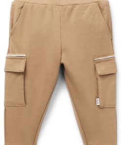 Hugo Boss-Kids’ cargo trousers in stretch piqué with logo label-boss outlet