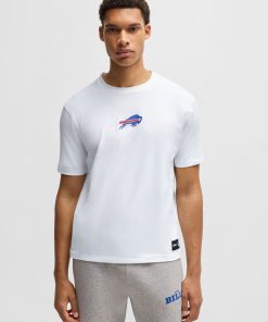 Hugo Boss T-Shirts-BOSS x NFL stretch-cotton T-shirt with special branding-hugo boss outlet