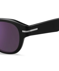 Hugo Boss Eyewear-Black-acetate sunglasses with violet lenses-hugo boss store 2